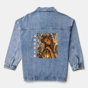 Lichtwächter – Fee und Eule Jeansjacke