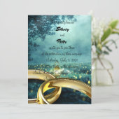 Lichtwald und Goldringe Einladung (Stehend Vorderseite)