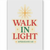 Lichtwanderung - FaithFuel-Aufkleber mit Ephesians Aufkleber (Vorderseite)