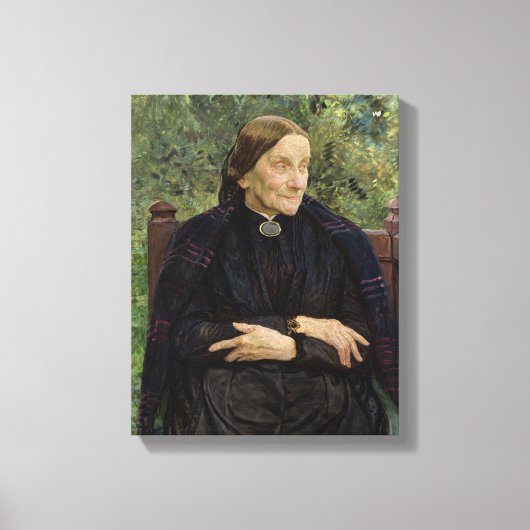 Lichtwarks Mutter, 1908 Leinwanddruck (Vorderseite)