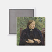 Lichtwarks Mutter, 1908 Magnet (Vorderseite/Rückseite)