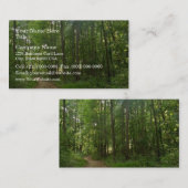 Lichtweg im Wald Visitenkarte (Vorne/Hinten)