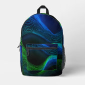Lichtwelle Bedruckter Rucksack (Vorderseite)