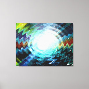 Lichtwellen-Fantasie-Galaxie-Kunst-Design-Abstrakt Leinwanddruck