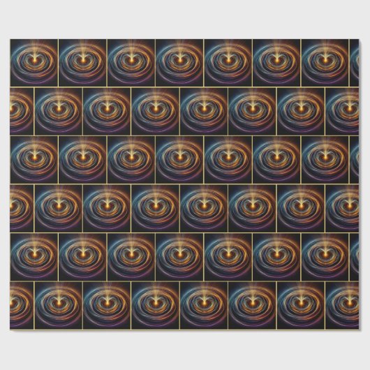 Lichtwellenleiche mit schwenniger Bewegung Geschenkpapier (Flach)