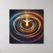 Lichtwellenleiche mit schwirbelnder Energie Leinwanddruck (Vorderseite)