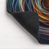 Lichtwellenleiche mit schwirbelnder Energie Mousepad (Ecke)