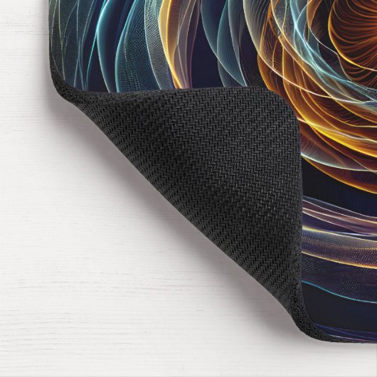 Lichtwellenleiche mit schwirbelnder Energie Mousepad (Ecke)