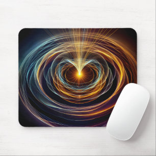 Lichtwellenleiche mit schwirbelnder Energie Mousepad