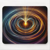 Lichtwellenleiche mit schwirbelnder Energie Mousepad (Vorne)