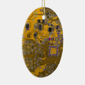 Lichtwellenleiter des Computergeek-Schaltkörpers Keramik Ornament (Rechts)