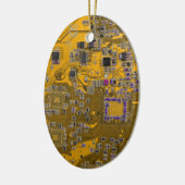 Lichtwellenleiter des Computergeek-Schaltkörpers Keramik Ornament (Links)
