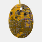 Lichtwellenleiter des Computergeek-Schaltkörpers Keramik Ornament (Hinten)