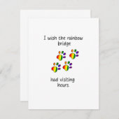 Lichtwellenleiterkarte der Rainbow-Bridge Mitteilungskarte (Vorne/Hinten)