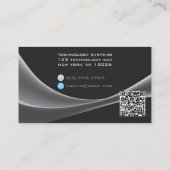 Lichtwellenleitertechnik Moderne Visitenkarte (Rückseite)