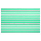 Lichtzyanisches und grünes Streifenmuster Stoff (Fat Quarter (45,7 x 55,9 cm))