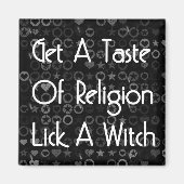 Lick A Hexe Magnet (Vorne)