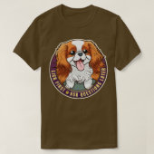 Lick First Cavalier King Charles Spaniel Design T-Shirt (Design vorne)