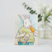 Lick Hare Postkarte (Stehend Vorderseite)