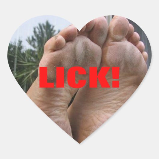 LICK! Herz-Aufkleber (Vorderseite)