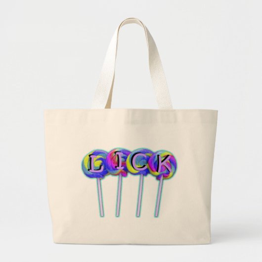 Lick Jumbo Stoffbeutel (Vorne)