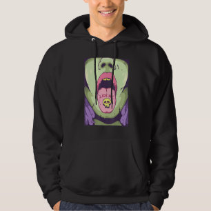 Lick Me Goth Zunge mit Schädelpille Emo Punk Gothi Hoodie