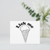 LICK ME POSTKARTE (Stehend Vorderseite)