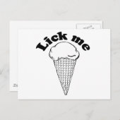 LICK ME POSTKARTE (Vorne/Hinten)