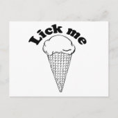 LICK ME POSTKARTE (Vorderseite)