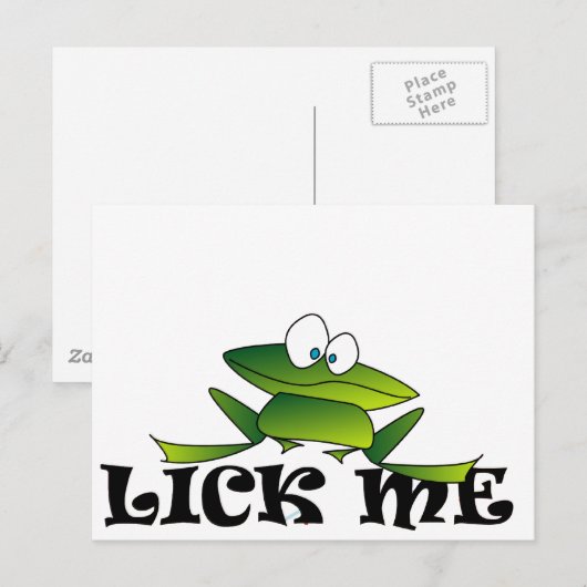 Lick Me Postkarte (Vorne/Hinten)