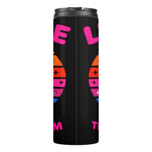 Lick Me Till Ice Cream" - Funny Cartoon Thermosbecher (Rückseite)