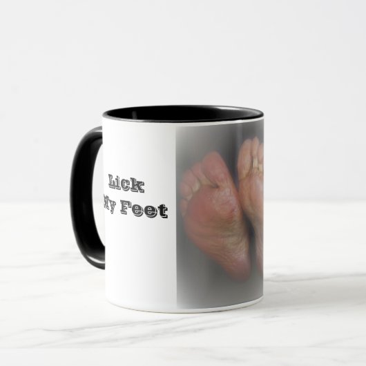 Lick My Feet Tasse (Vorderseite Links)