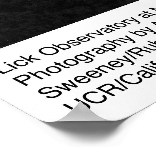 Lick Observatory at Mount Hamilton by Ansel Adams Poster (Ecke)