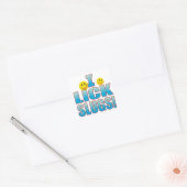 Lick Slugs Life B Quadratischer Aufkleber (Umschlag)