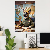 Lick übernimmt die Verantwortung: Karten und Münch Poster (Heimbüro)