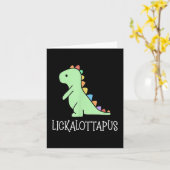 Lickalottapus Funny Lesbian Lgbtq Pride, Funny Hum Karte (Gelbe Blume)