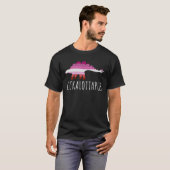Lickalottapus Lesbian Pride Flag Dinosaur Stegasau T-Shirt (Vorne ganz)