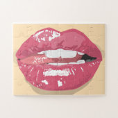 LICKEN LIPS KISS JIGSAW PUZZLE (Horizontal)