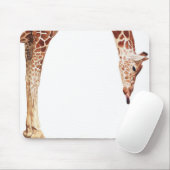 "Licker" Giraffen-Tier-Tier-Aquarell Mousepad (Mit Mouse)
