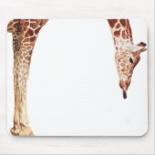 "Licker" Giraffen-Tier-Tier-Aquarell Mousepad (Vorne)