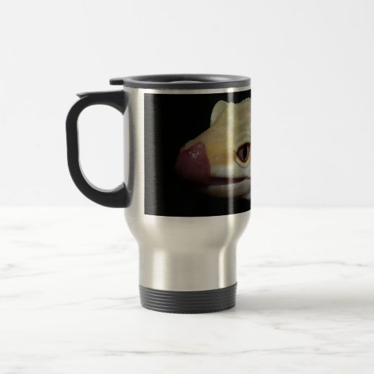 Lickin Lippen Löwe Reisebecher (Links)