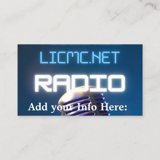 LICMC Business PLUS Calling Cards Telefonnummerkarte (Vorderseite)