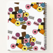 Licorice allsortiert Süßwarenladen-Süßigkeiten Notizbuch (Rückseite)