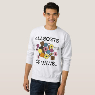 Licorice Allsorts of Ways Candy Sweatshirt
