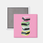Licorice Allsorts rosa Magnet (Vorderseite/Rückseite)