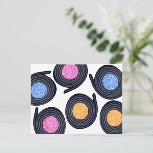 Licorice Catherine Wheels Postkarte (Stehend Vorderseite)