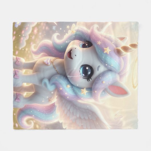 licorne 1 fleecedecke (Vorderseite (Horizontal))