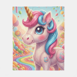 licorne 4 fleecedecke