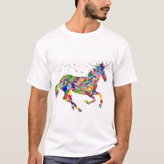 Licorne Rainbow T-Shirt (Vorderseite)