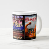 Licorpio - Waage-Skorpionstierkreis Spitze durch Jumbo-Tasse (Vorderseite Rechts)